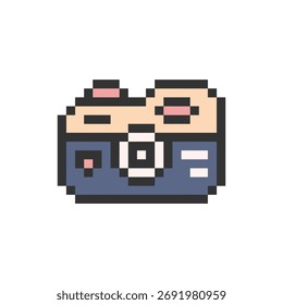 arte de pixels de design de câmera digital