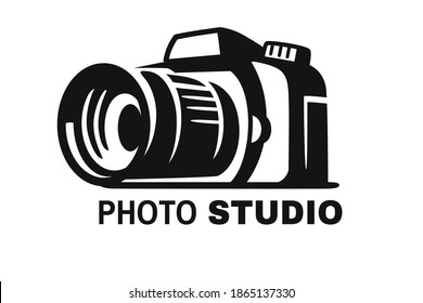 digital camera drawn in logo style for your project