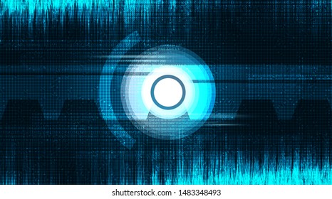 Digital Camera Eyes Technology Background,hi Tech and security Concept design,Free Space For text in put,Vector illustration.