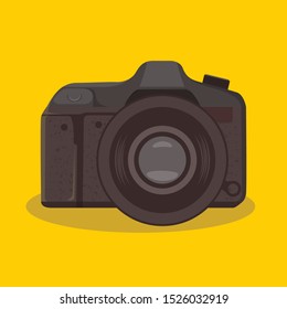 digital camera flat style illustration icon