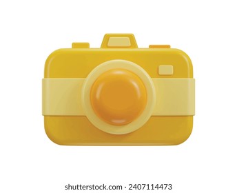 Digitalkamera-Icon 3D-Rendering, Vektorgrafik