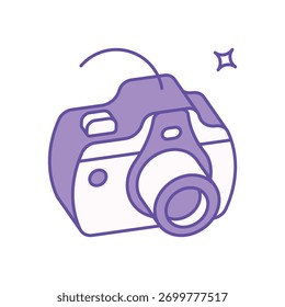 Digital Camera icon clean and modern vector illustration