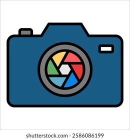 Digital Camera Icon Element For Design