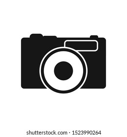 Digital Camera Icon. Flat style vector EPS.