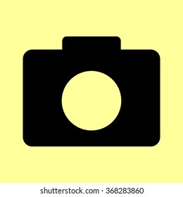 Digital camera  icon. Flat style icon vector illustration.