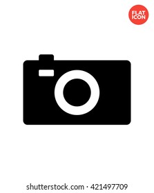 Digital camera Icon Flat Style Isolated Vector Illustration