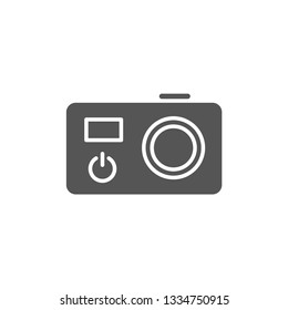 Digital camera icon isolated on white background. Photography symbol modern, simple, vector, icon for website design, mobile app, ui. Vector Illustration