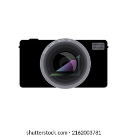 Digital camera icon isolated on white background