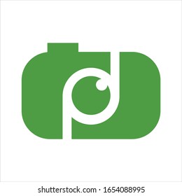 icono de cámara digital con diseño moderno, aislado en fondo blanco.