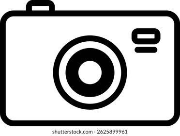 Digital Camera Icon Representing Photography, Media, and Image Capture
