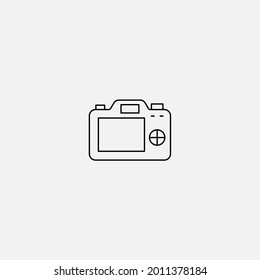 Vector de signo de icono de cámara digital,Símbolo, ilustración de logotipo para web y móvil