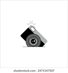 Icono de la cámara digital Vector, símbolo, ilustración de logotipo para Web y móvil