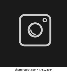 Digital camera icon symbol signs