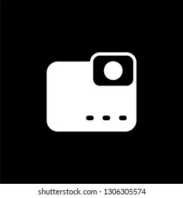 Digital camera icon vector