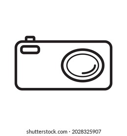 digital camera icon vector design template