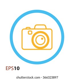 Digital camera icon for web and mobile