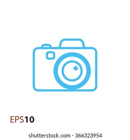 Digital camera icon for web and mobile