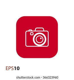 Digital camera icon for web and mobile