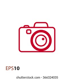 Digital camera icon for web and mobile