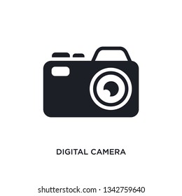 digital camera isolated icon. simple element illustration from electronic stuff fill concept icons. 