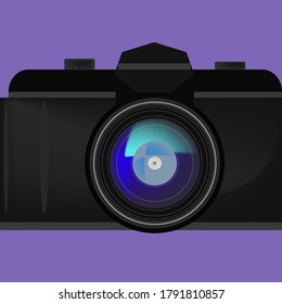 digital camera with lens front side
