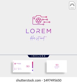 Digital Camera Logo Template Vector Design Symbol