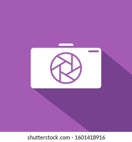 Digital camera Long Shadow style  icon
