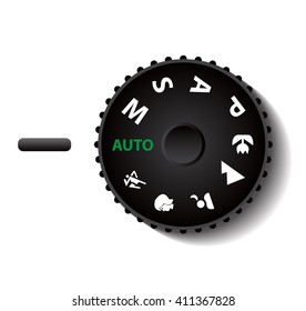 digital camera mode button vector illustrations