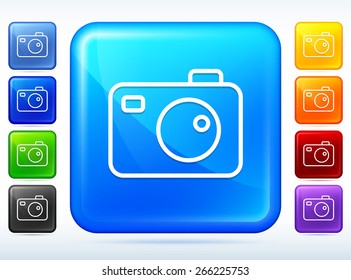 Digital Camera on Color Square Buttons