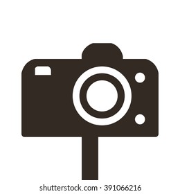 Digital Camera on Tripod Vector