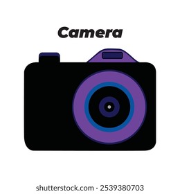 Digital Camera on a white background EPS 10
