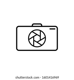 digital camera outline vector icon for your design
