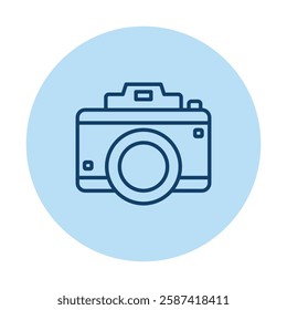 Digital camera  pentaglow, vector, pixel perfect, illustrator file 
