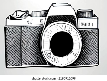 digital camera and photo for background