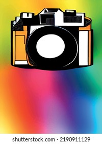 digital camera and photo for background