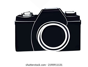 digital camera and photo for background