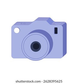 Câmera digital para foto e ícone da câmera. Ilustração de vetor plano.