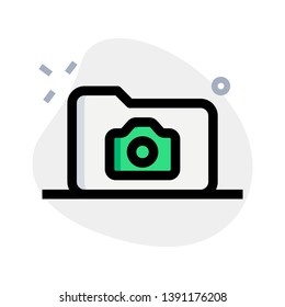 Digital camera photo uploading storage folder option