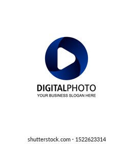 Digital Camera Photography Logo Icon Vector Design Template