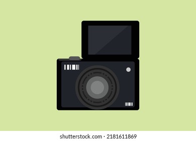 Digital Camera Screen Flat Vector Stock Vector (royalty Free 