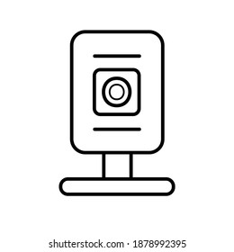 Digital Camera Security line icon