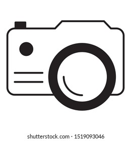 Digital Camera Sight Seeing Photo Capturing Vector Icon Concept