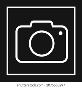 digital camera sign icon