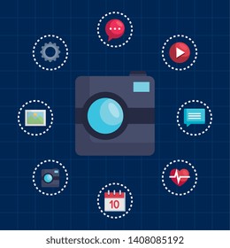 digital camera technology with display social app