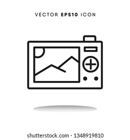 Digital camera vector icon