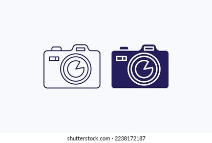 Digital camera Vector illustration icon