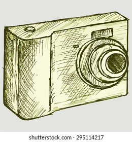 Digital camera. Vector Image