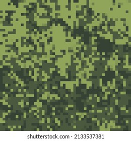 Digital camouflage pattern. Abstract modern military textile print background. Vector illustration