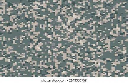 Digital camouflage pattern. Abstract modern military textile print background. Vector illustration