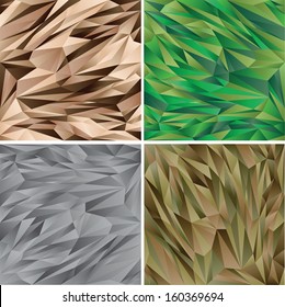 Digital Camouflage pattern set - vector collection -  Woodland - desert - urban 